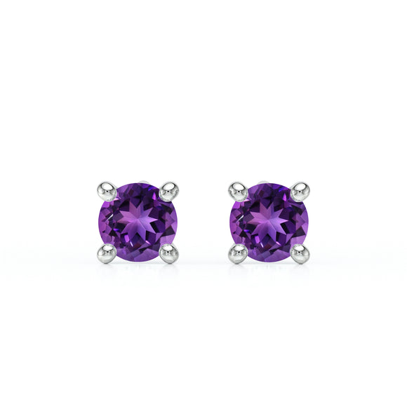 Boucles d’oreilles améthyste Lune de Miel - 1