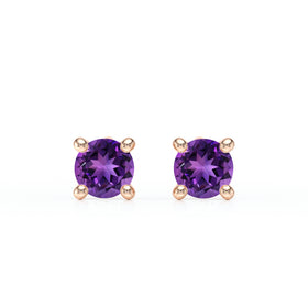 Boucles d’oreilles améthyste Lune de Miel - 1