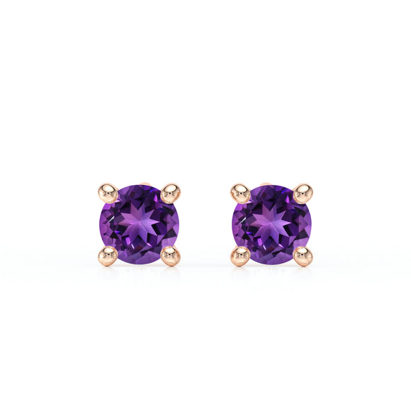Boucles d’oreilles améthyste Lune de Miel - 1