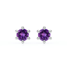 Boucles d’oreilles améthyste Premier Amour - 1