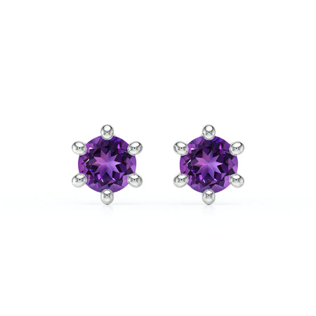 Boucles d’oreilles améthyste Premier Amour - 1