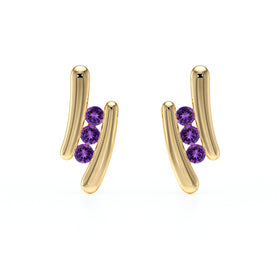 Boucles d’oreilles améthyste Premier Pas - 1