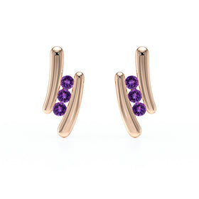 Boucles d’oreilles améthyste Premier Pas - 1