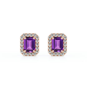 Boucles d’oreilles améthyste et diamant Coup de Foudre - 2