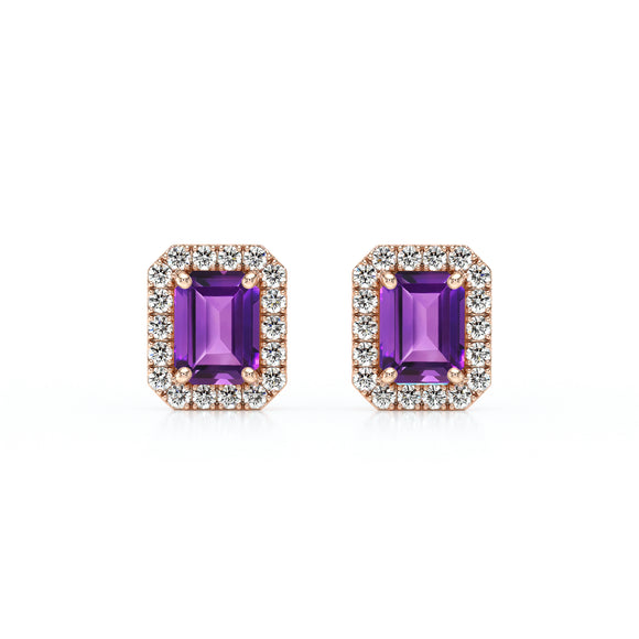 Boucles d’oreilles améthyste et diamant Coup de Foudre - 2