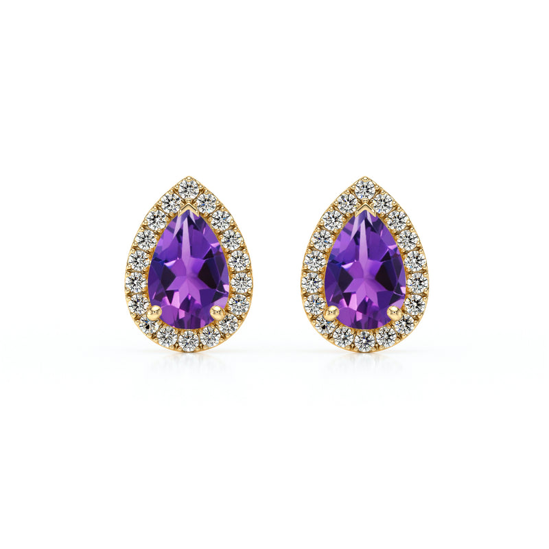 Boucles d’oreilles améthyste et diamant Coup de Foudre - 4