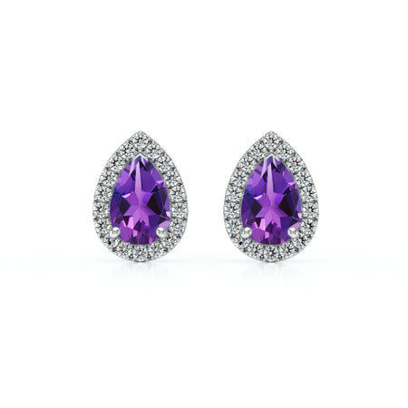 Boucles d’oreilles améthyste et diamant Coup de Foudre - 4