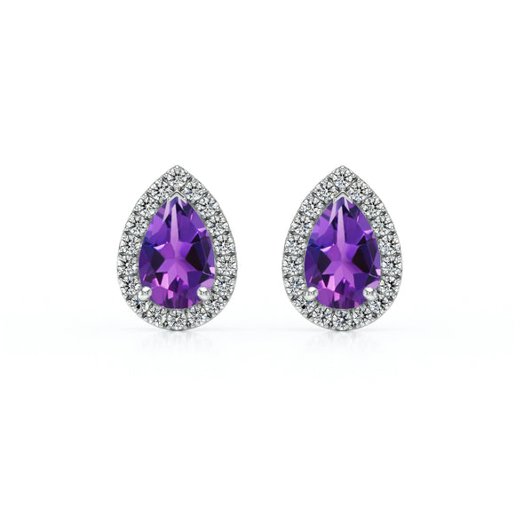 Boucles d’oreilles améthyste et diamant Coup de Foudre - 4