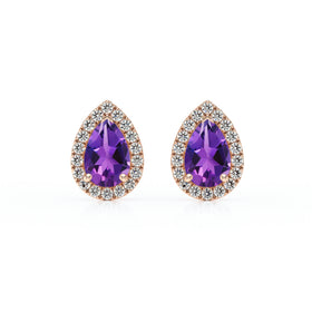 Boucles d’oreilles améthyste et diamant Coup de Foudre - 4