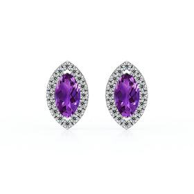 Boucles d’oreilles améthyste et diamant Coup de Foudre - 5