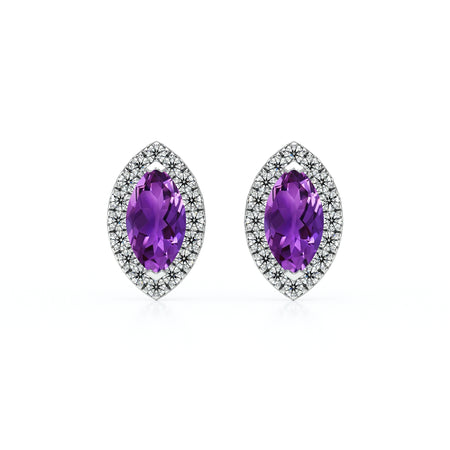 Boucles d’oreilles améthyste et diamant Coup de Foudre - 5