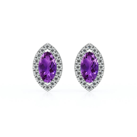 Boucles d’oreilles améthyste et diamant Coup de Foudre - 5