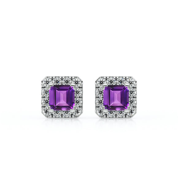 Boucles d’oreilles améthyste et diamant Coup de Foudre - 6