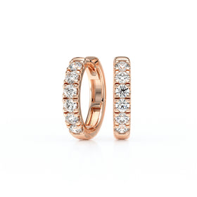 Boucles d’oreilles créoles diamant - 1