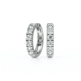 Boucles d’oreilles créoles diamant - 1