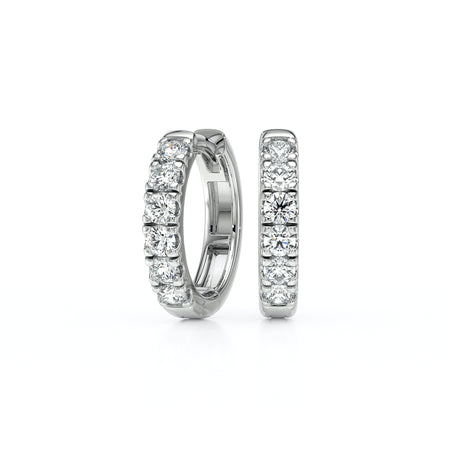 Boucles d’oreilles créoles diamant - 1
