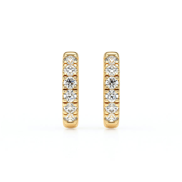 Boucles d’oreilles créoles diamant - 1