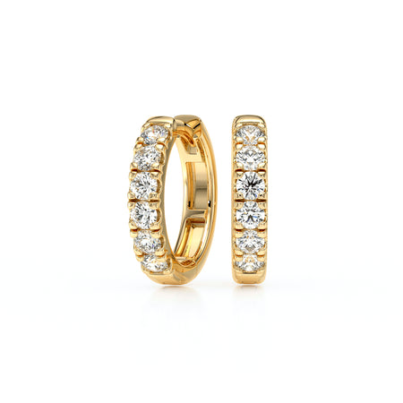 Boucles d’oreilles créoles diamant - 1