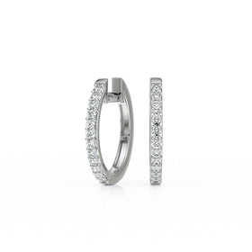Boucles d’oreilles créoles diamant - 2