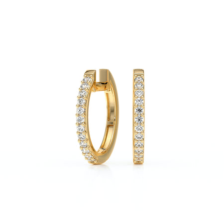 Boucles d’oreilles créoles diamant - 2