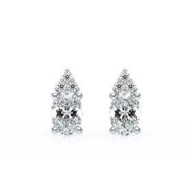Boucles d'oreilles diamant Coucher de Soleil - 5