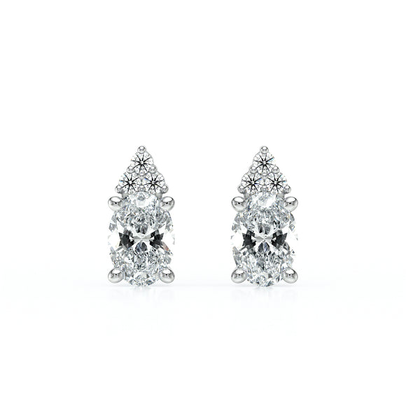Boucles d'oreilles diamant Coucher de Soleil - 5