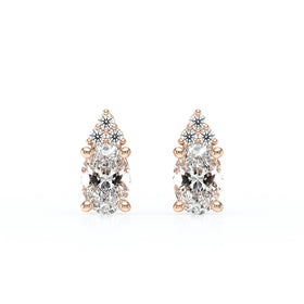 Boucles d'oreilles diamant Coucher de Soleil - 5