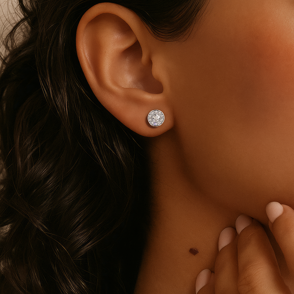 Boucles d’oreilles émeraude et diamant Coup de Foudre - 1