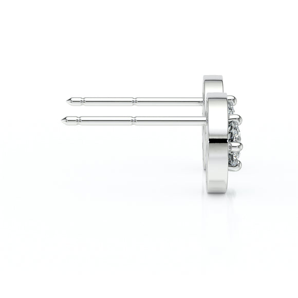 Boucles d’oreilles émeraude et diamant Coup de Foudre - 1