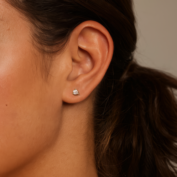 Boucles d’oreilles diamant noir Lune de Miel - 2