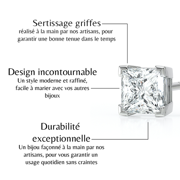 Boucles d’oreilles diamant Une Promesse - 5