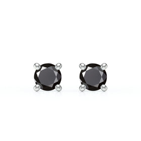 Boucles d’oreilles diamant noir Lune de Miel - 1