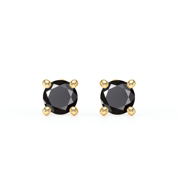 Boucles d’oreilles diamant noir Lune de Miel - 1