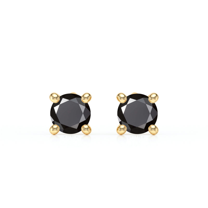Boucles d’oreilles diamant noir Lune de Miel - 1