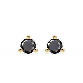 Boucles d’oreilles diamant noir Lune de Miel - 2