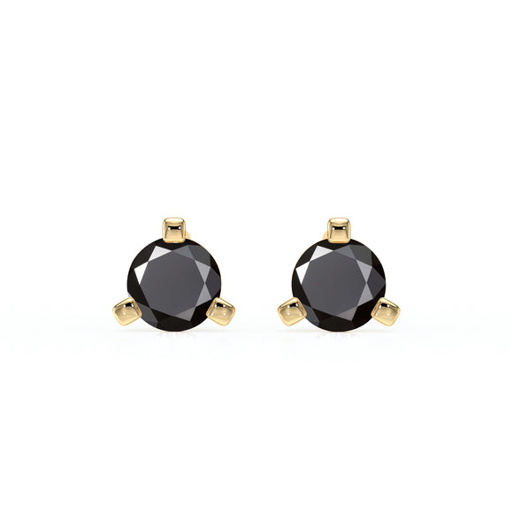 Boucles d’oreilles diamant noir Lune de Miel - 2