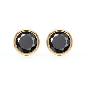 Boucles d’oreilles diamant noir Nuit de Noces - 1