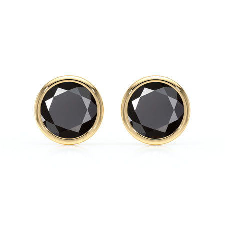 Boucles d’oreilles diamant noir Nuit de Noces - 1