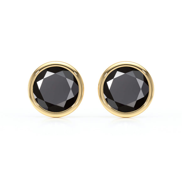 Boucles d’oreilles diamant noir Nuit de Noces - 1