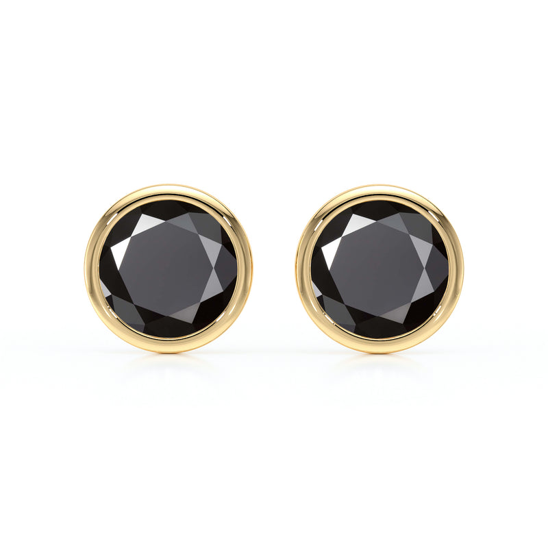 Boucles d’oreilles diamant noir Nuit de Noces - 1