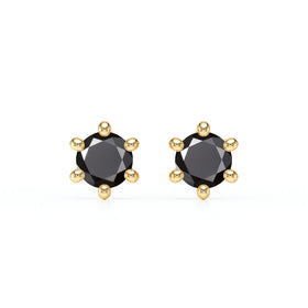 Boucles d’oreilles diamant noir Premier Amour - 1