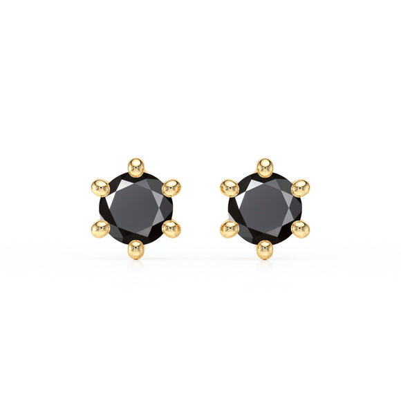 Boucles d’oreilles diamant noir Premier Amour - 1