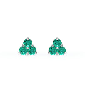 Boucles d’oreilles émeraude Coucher de Soleil - 1