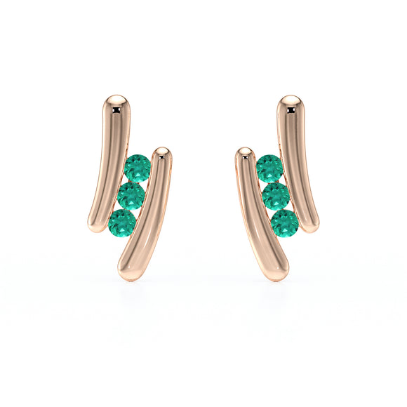 Boucles d’oreilles émeraude Premier Pas - 1