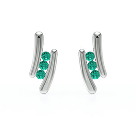 Boucles d’oreilles émeraude Premier Pas - 1