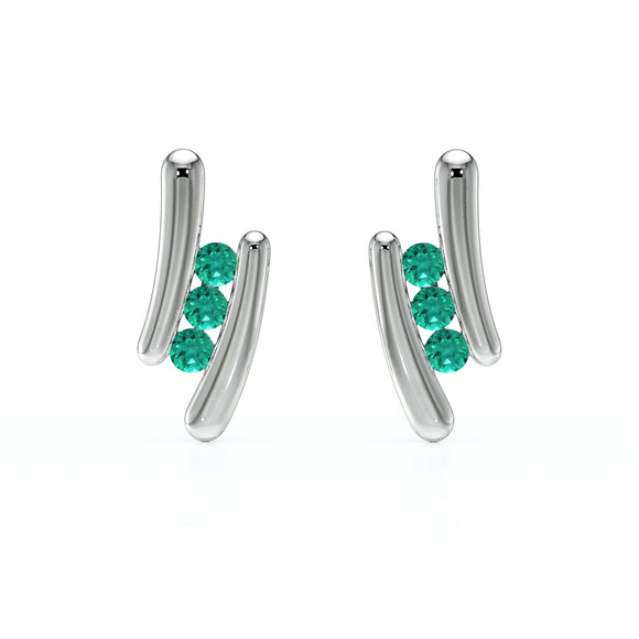 Boucles d’oreilles émeraude Premier Pas - 1