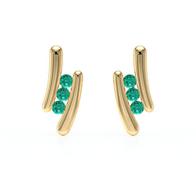 Boucles d’oreilles émeraude Premier Pas - 1