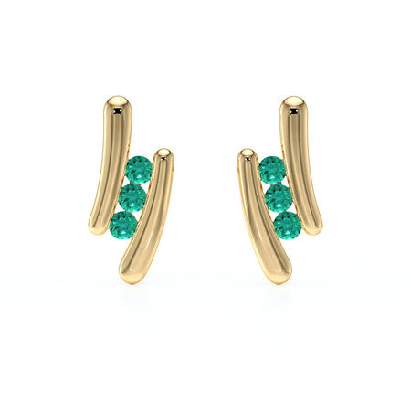 Boucles d’oreilles émeraude Premier Pas - 1