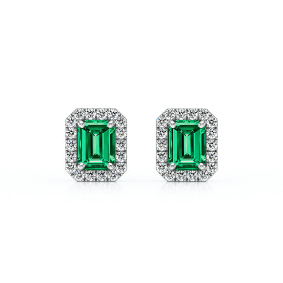 Boucles d’oreilles émeraude et diamant Coup de Foudre - 2