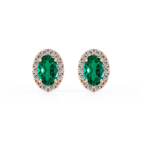 Boucles d’oreilles émeraude et diamant Coup de Foudre - 3